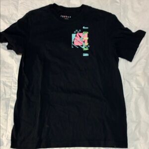 Nike Black Tee with Neon Graphic